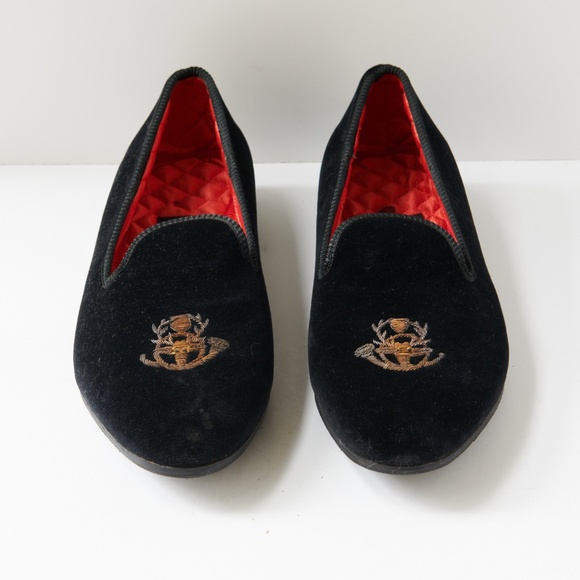 80s - SUSAN BENNIS - WARREN EDWARDS - Loafer - Men\'s - 10 - BLK Velvet main image 4